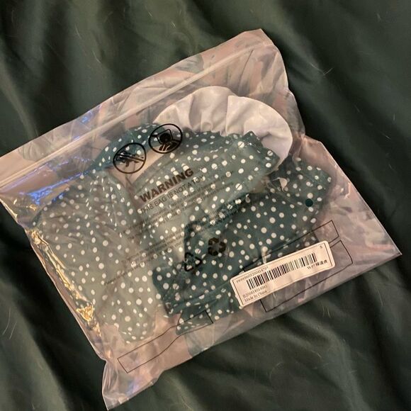 SHEIN Polka Dot Ruffle Triangle Bikini - Picture 6 of 9